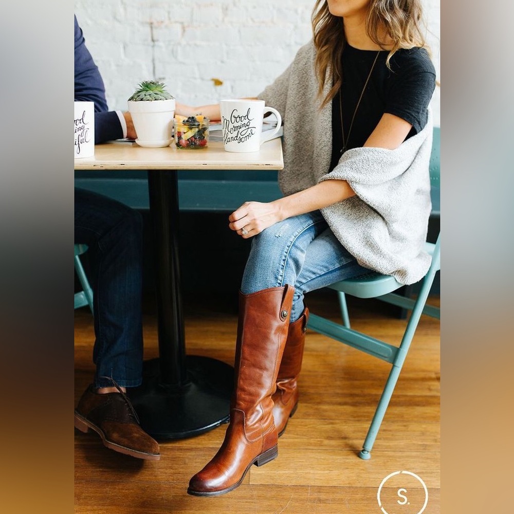 INC WOMENS EQUESTRIAN CHESNUT BROWN RIDING BOOTS FRYE STYLE VIRAL SIZE 6